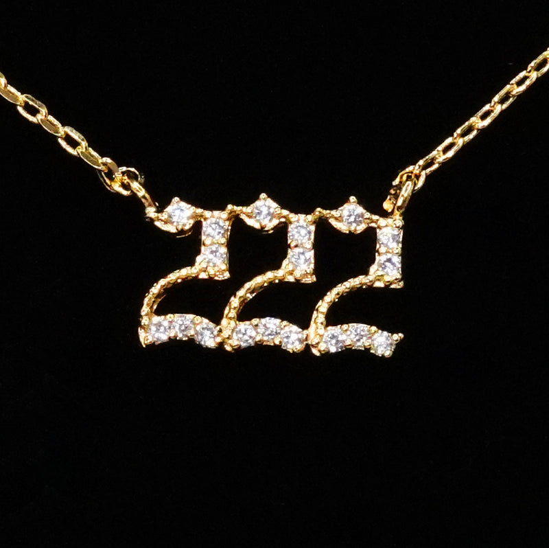 222 Angel Number Necklace