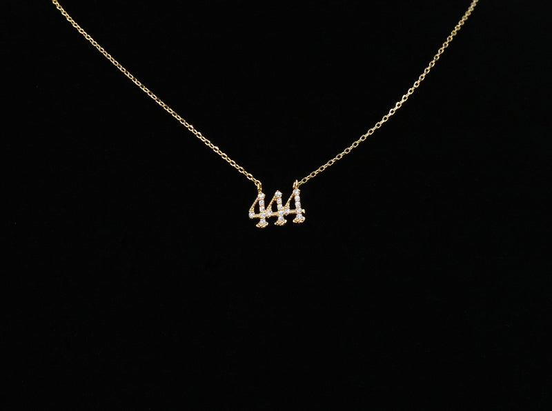 444 Angel Number Necklace