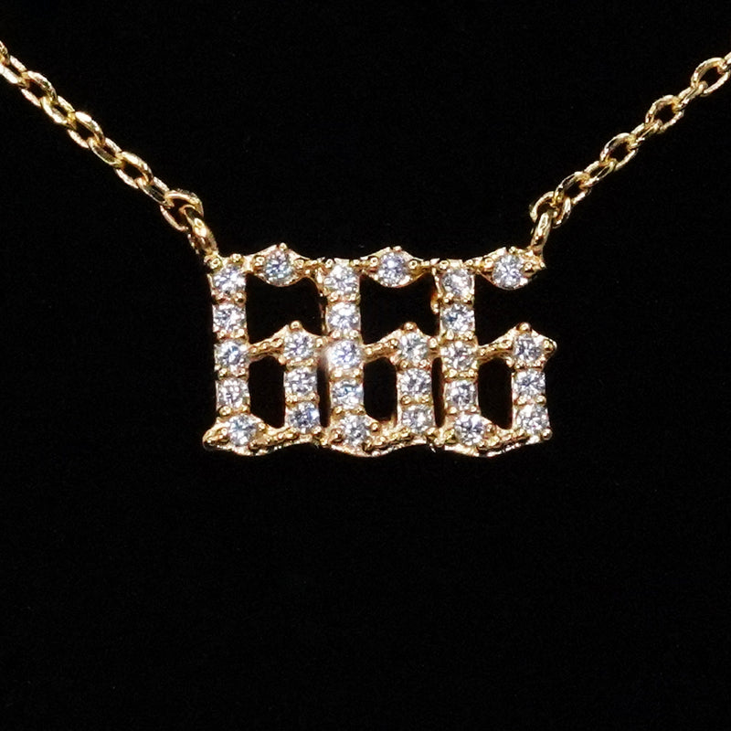 666 Angel Number Necklace
