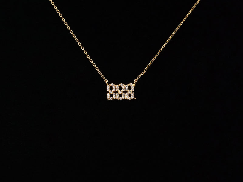 888 Angel Number Necklace