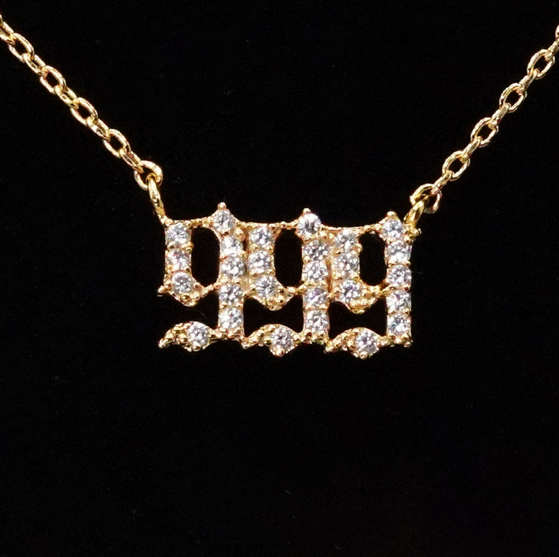 999 Angel Number Necklace