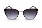 Sunglasses with gradient lenses on a white background