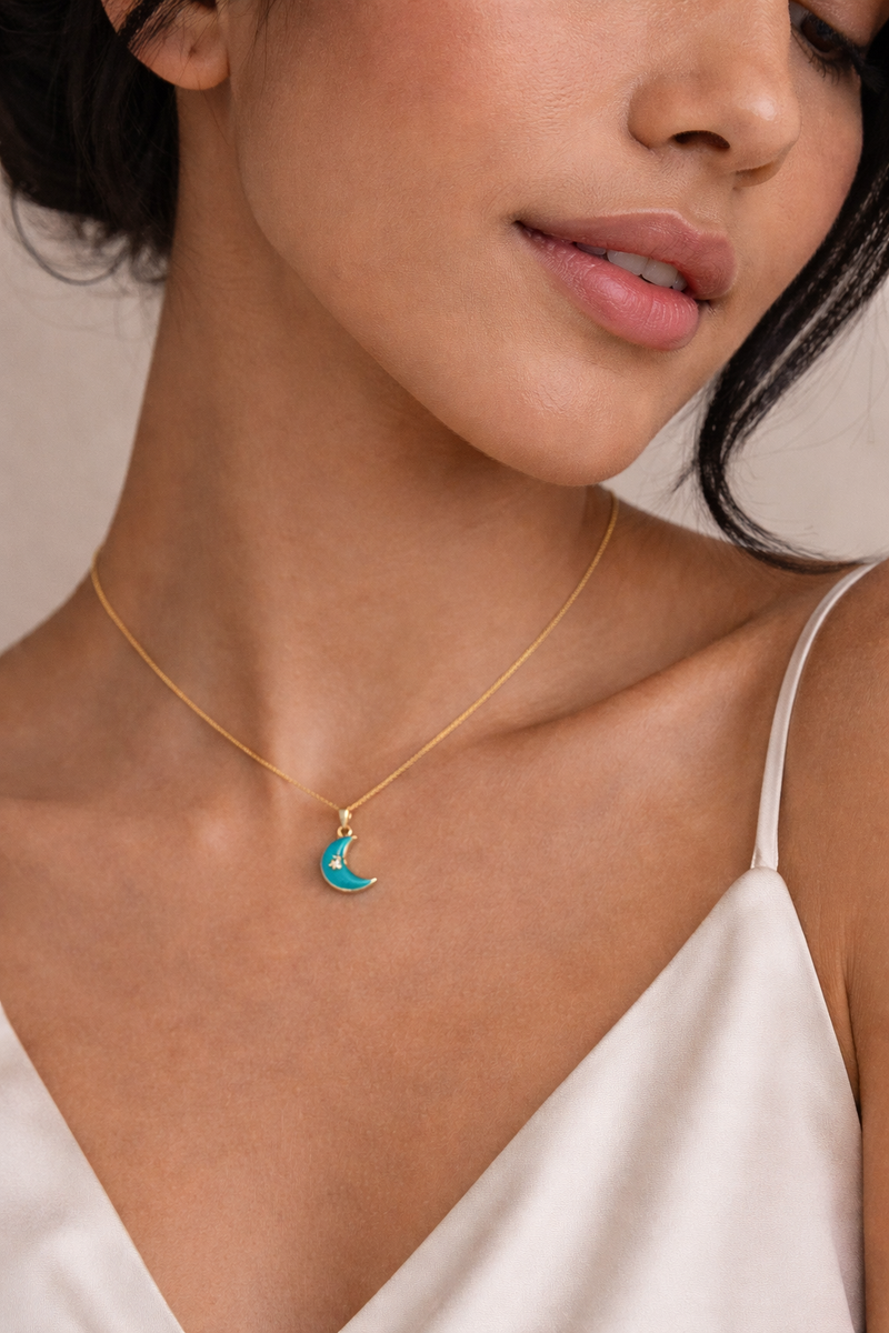 Celeste Blue Moon Necklace