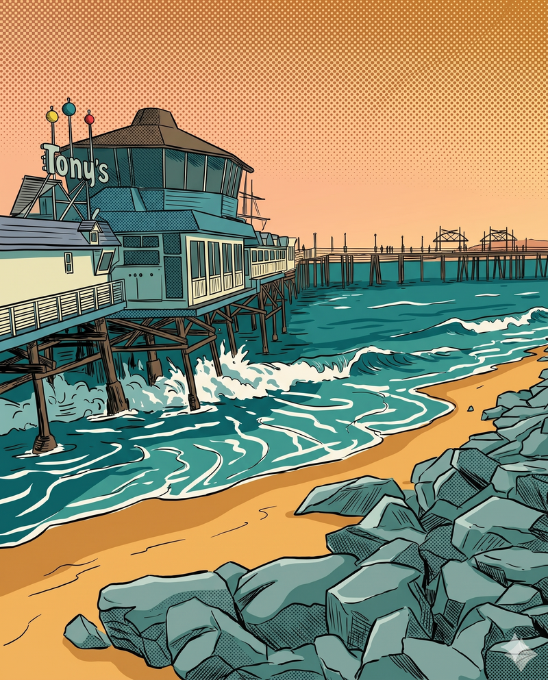 Redondo Beach Tony's Print