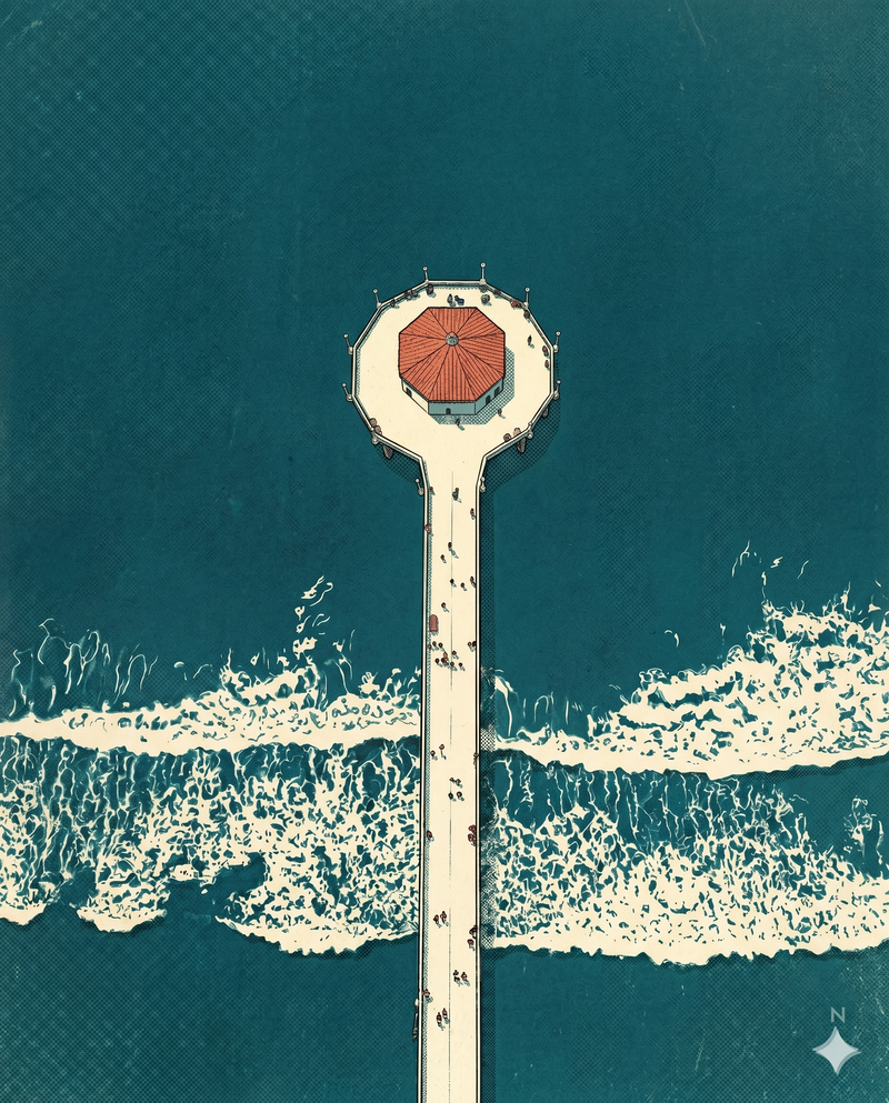 Manhattan Beach Pier Print