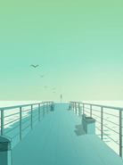 Hermosa Beach Pier Print: Artistic depiction of the iconic pier in Hermosa Beach, capturing the sun-drenched shoreline and vibrant coastal energy