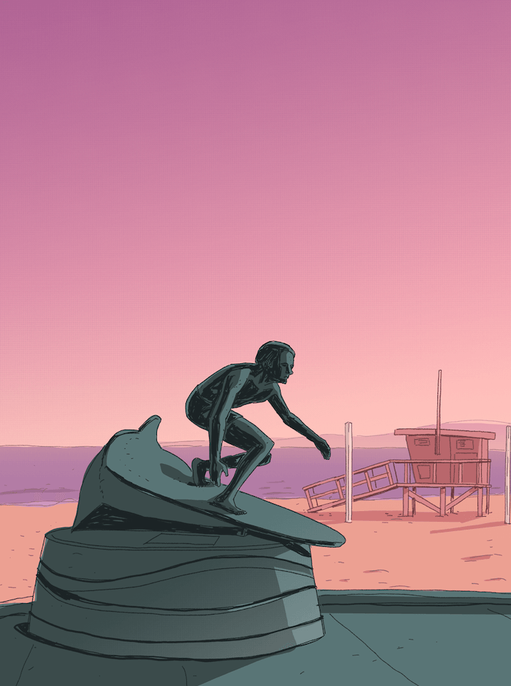 Hermosa Beach Tim Kelly Print