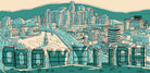 Hollywood Sign and Los Angeles View: Captivating image showcasing the iconic Hollywood sign against a breathtaking panoramic view of Los Angeles.