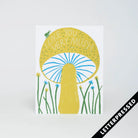 Image of the 'Like You Mush Card', showcasing its charming mushroom design and the cute, pun-filled message of affection.