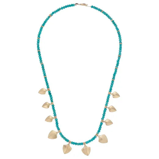 Leaf Necklace - Graceful and timeless, a delicate cascade of nature-inspired elegance.