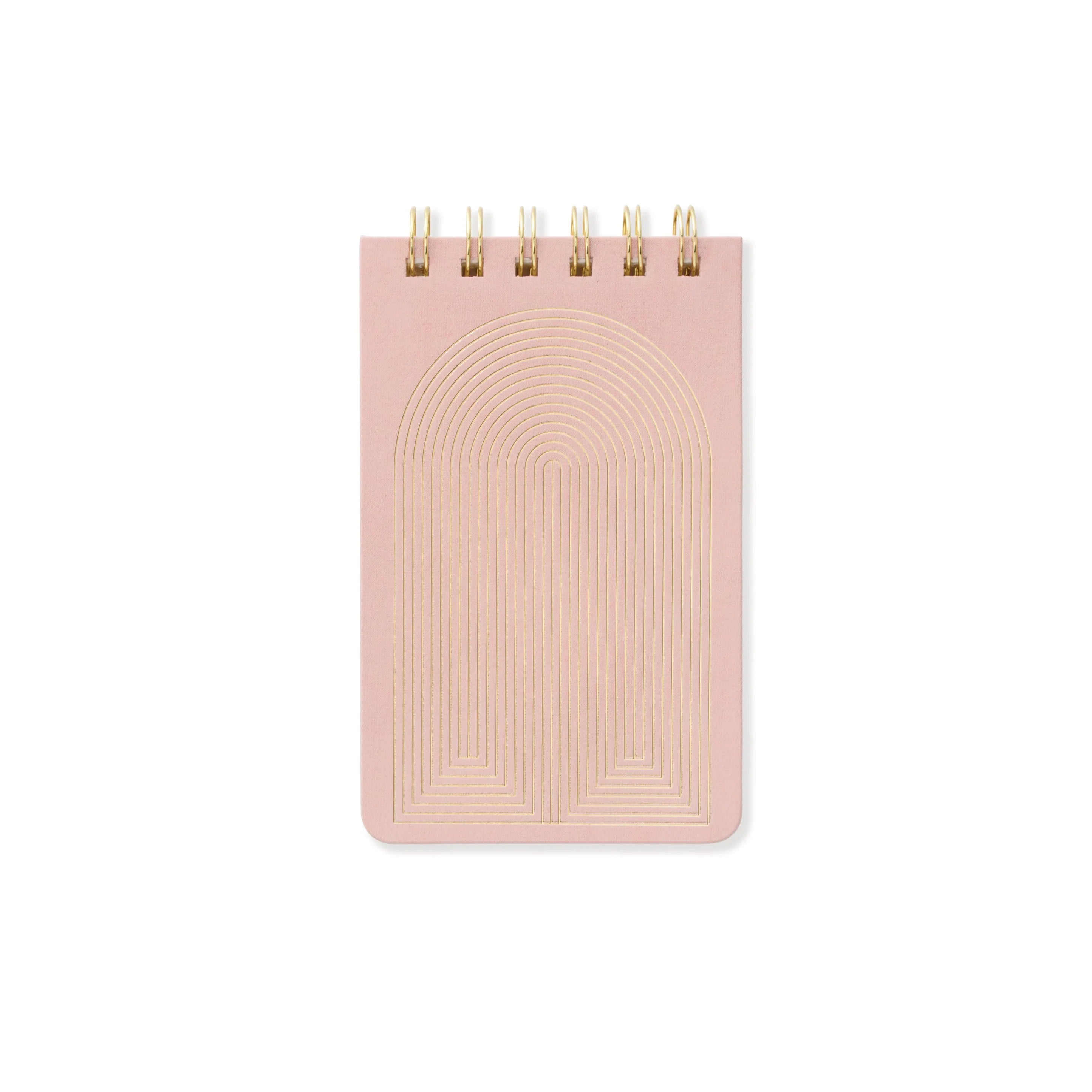Image showcasing the 'Radiant Rainbow Suede Cloth Covered Notepad', featuring a vibrant rainbow-themed suede cloth cover.