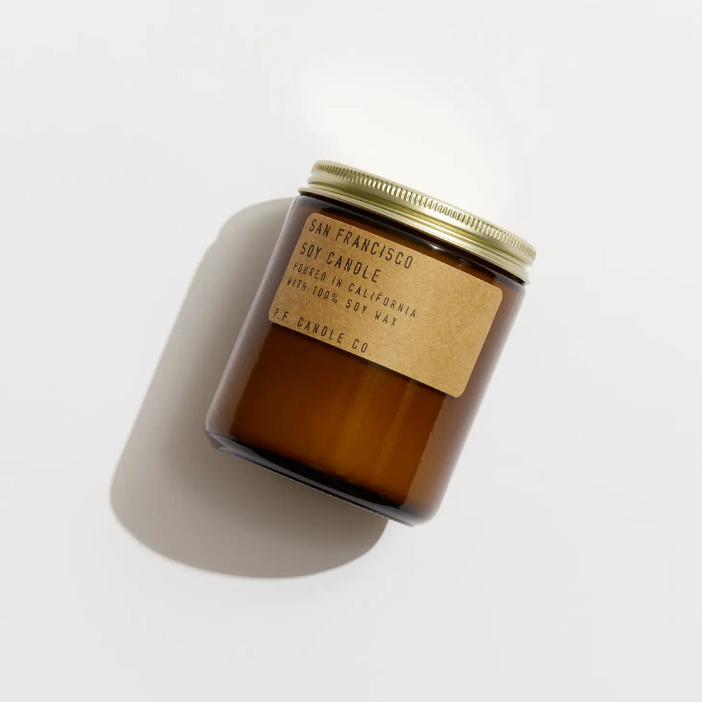 San Francisco Soy Candle in sustainable packaging, evoking the unique and invigorating scent of the city.