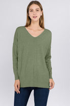 Sasha Sweater showcasing its cozy fabric blend and trendy design, perfect for a stylish and comfortable outfit.