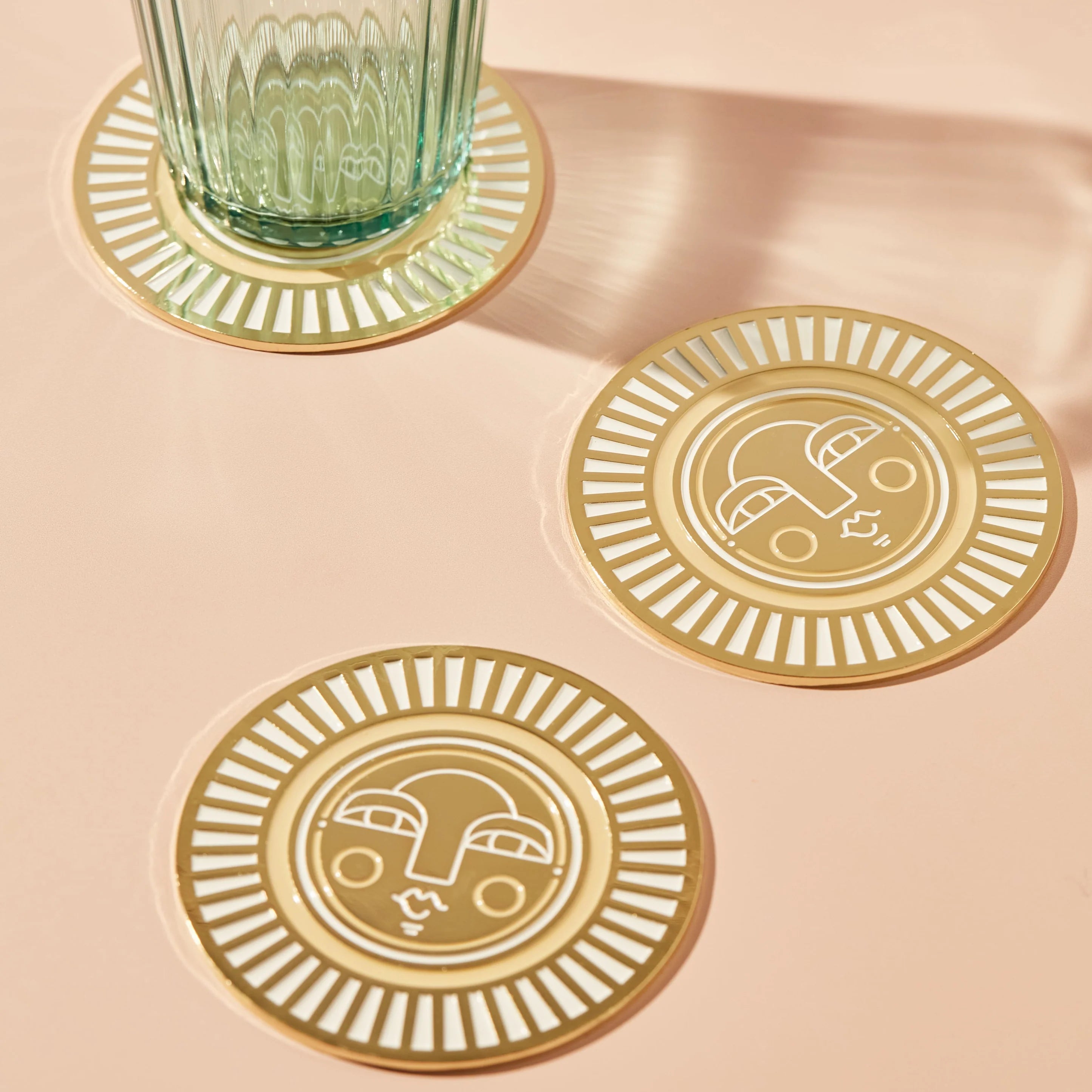 'The Sol Coaster' crafted from durable material, featuring a bright sunny design