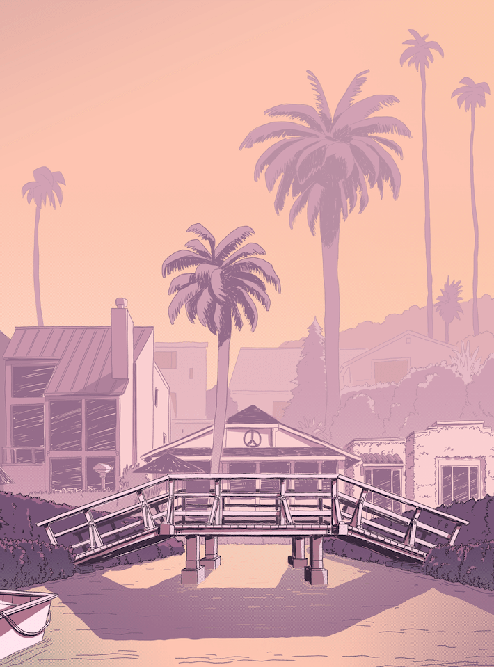 FORMA's exclusive Venice Canals print, capturing the romantic allure of Venice's iconic waterways with beautifully detailed boats, a perfect piece to add European elegance to your space.