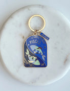 Pisces Keychain - Sleek and durable keychain featuring the Pisces zodiac symbol.
