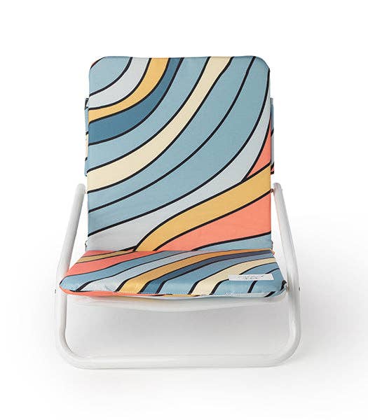 Blue Wavy Beach Chair
