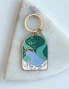 Taurus Keychain - Sleek and durable keychain featuring the Taurus zodiac symbol.