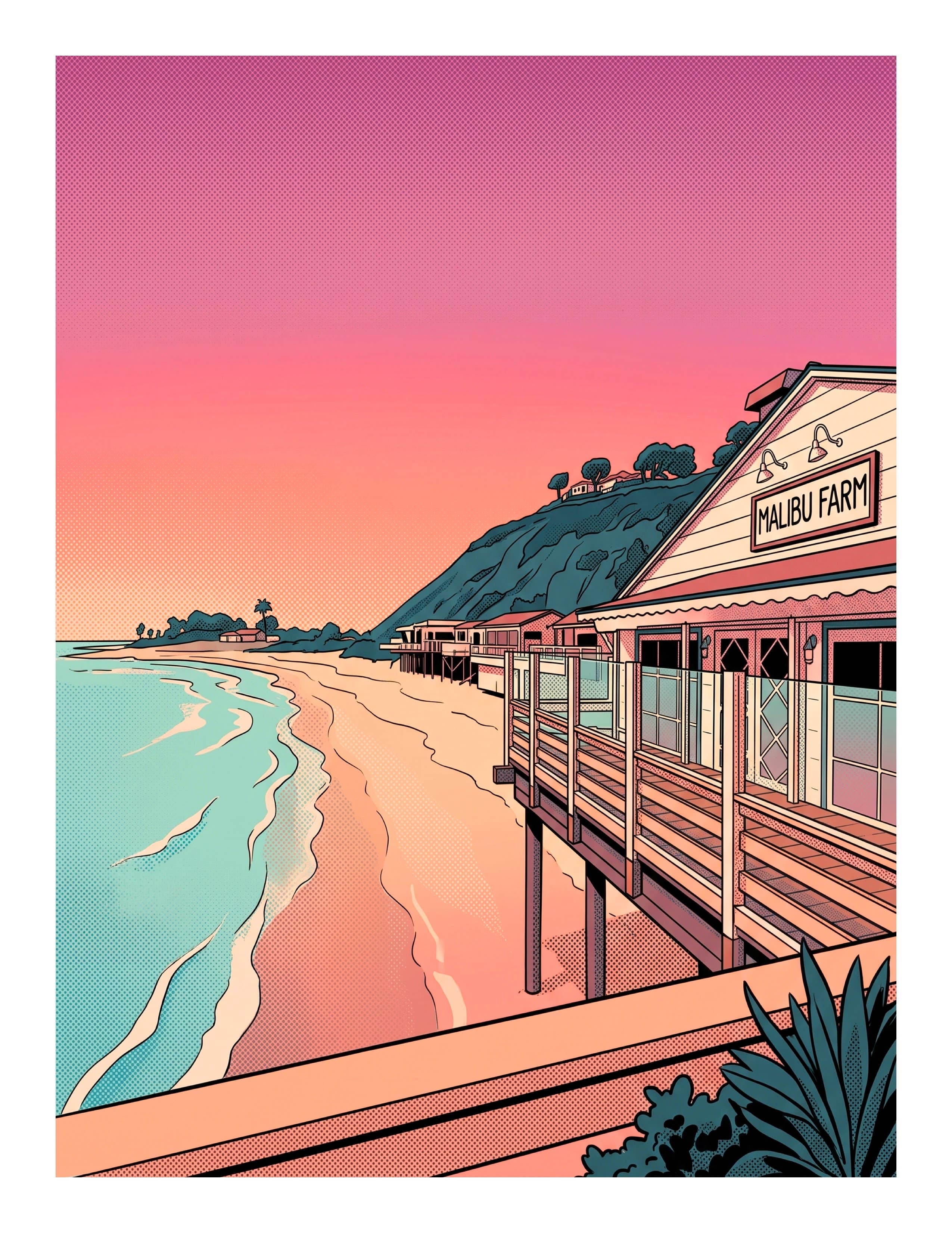 Malibu Farm Print