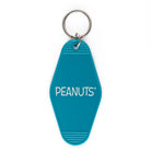 Peanuts Snoopy Surf Key Tag - Snoopy catching a surf, a durable and charming key accessory for surf enthusiasts.