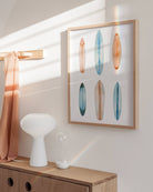 Watercolor Surfboards Print