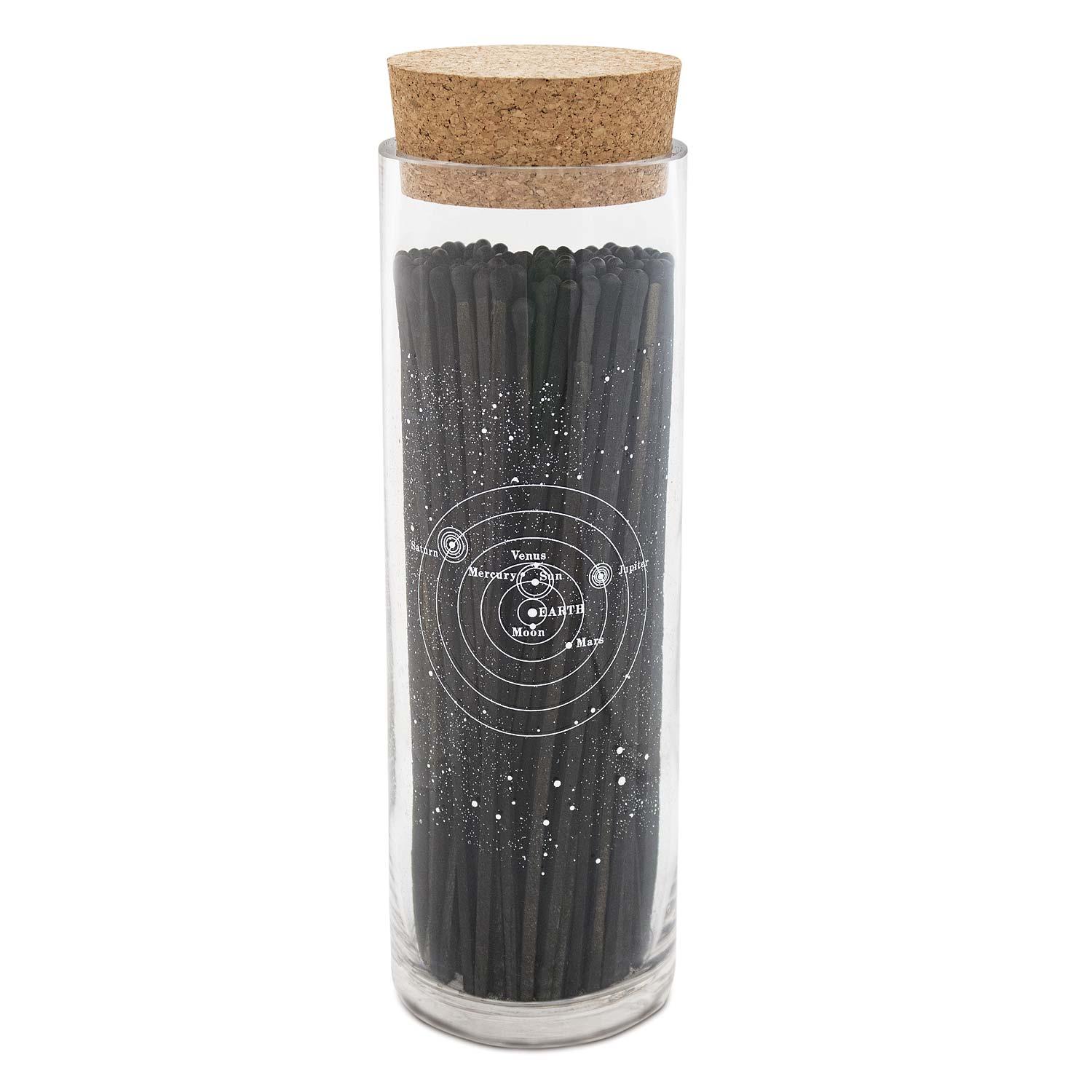 Astronomy Matches (Large) in a decorative box, featuring celestial-inspired designs, ideal for lighting fireplaces, campfires, and candles.