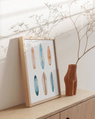 Watercolor Surfboards Print