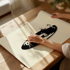 Skate Session on Vinyl Record Minimal Art Print