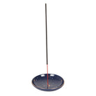 Starry Sky Incense Holder with gold accents and an incense stick.