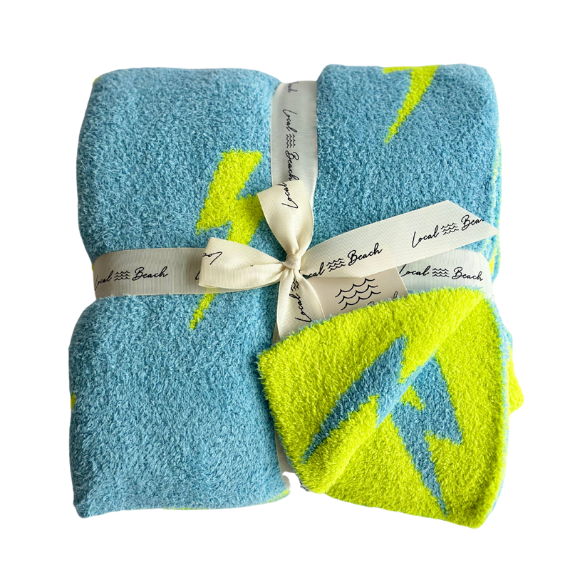 Lightning Bolt Luxe Home Blanket