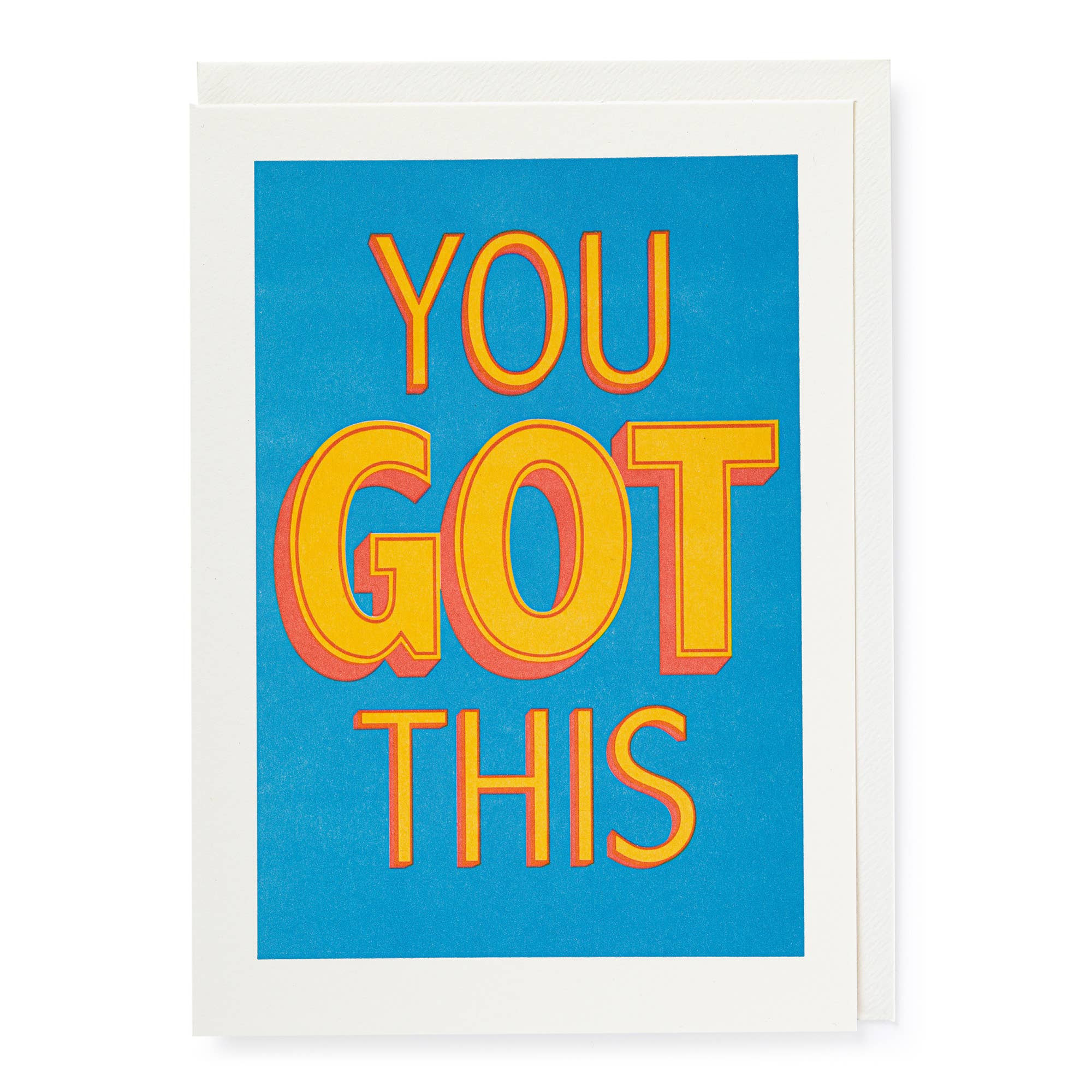 A greeting card with the text "You Got This" in bold, encouraging font.