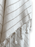 A set of Forma Towels from the Beverly Hills Collection, made from soft and absorbent bamboo, suitable for beach or home use.