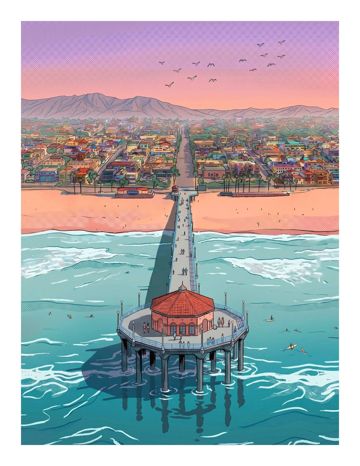 Manhattan Beach Print