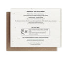 Enchanting Bears and Mushrooms illustrated card, embedded with herb seeds, ready for planting.