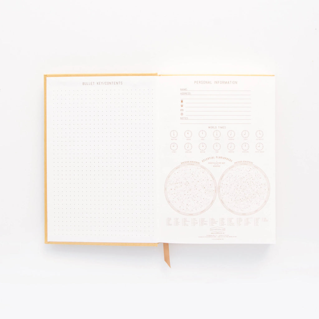 Image of the 'Illuminated Block Pattern Journal' showcasing a vibrant block pattern cover design.