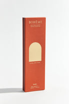 A package of Boheme brand Ember scented matches with red and orange packaging.