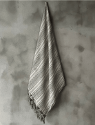 FORMA Cabo Collection, 100% Cotton Turkish Towels in Black and White.