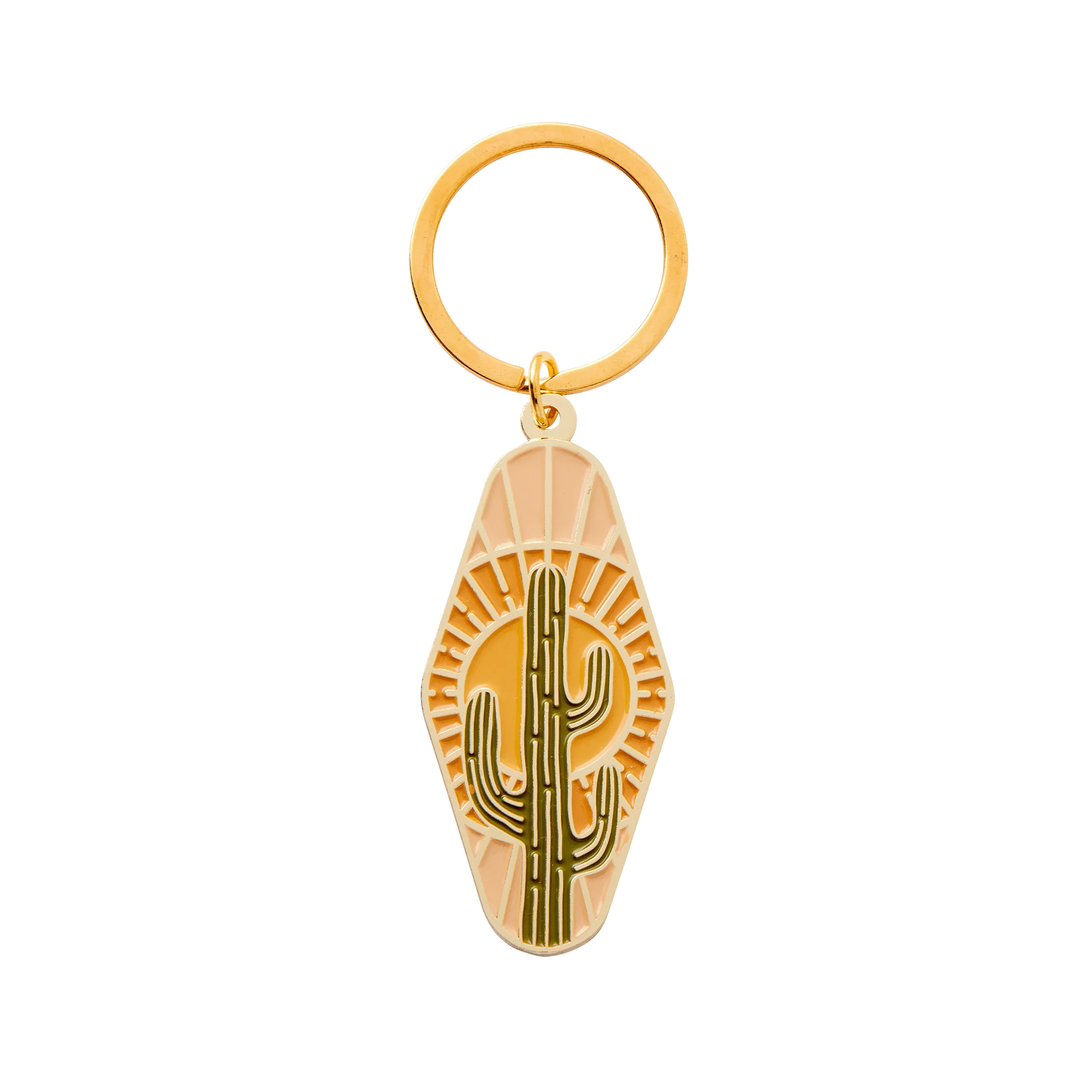 Cactus Enamel Keychain' crafted from durable enamel, featuring a lively cactus design