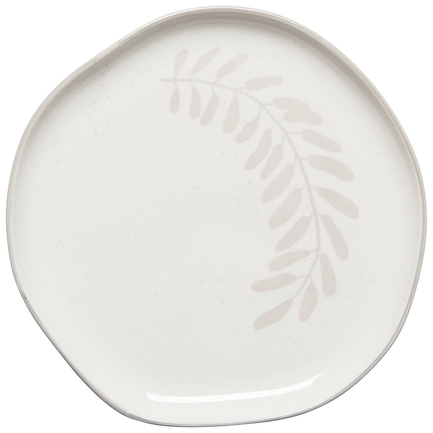 Grove Dinner Plate, 100% porcelain with flower design and beige color.