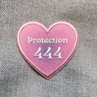Angel Numbers Heart Patch - A unique patch featuring angelic numerical sequences for positive vibes.