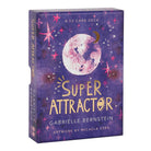 Super Attractor Oracle Card Deck by Gabrielle Bernstein featuring a purple box with stars and moon artwork.