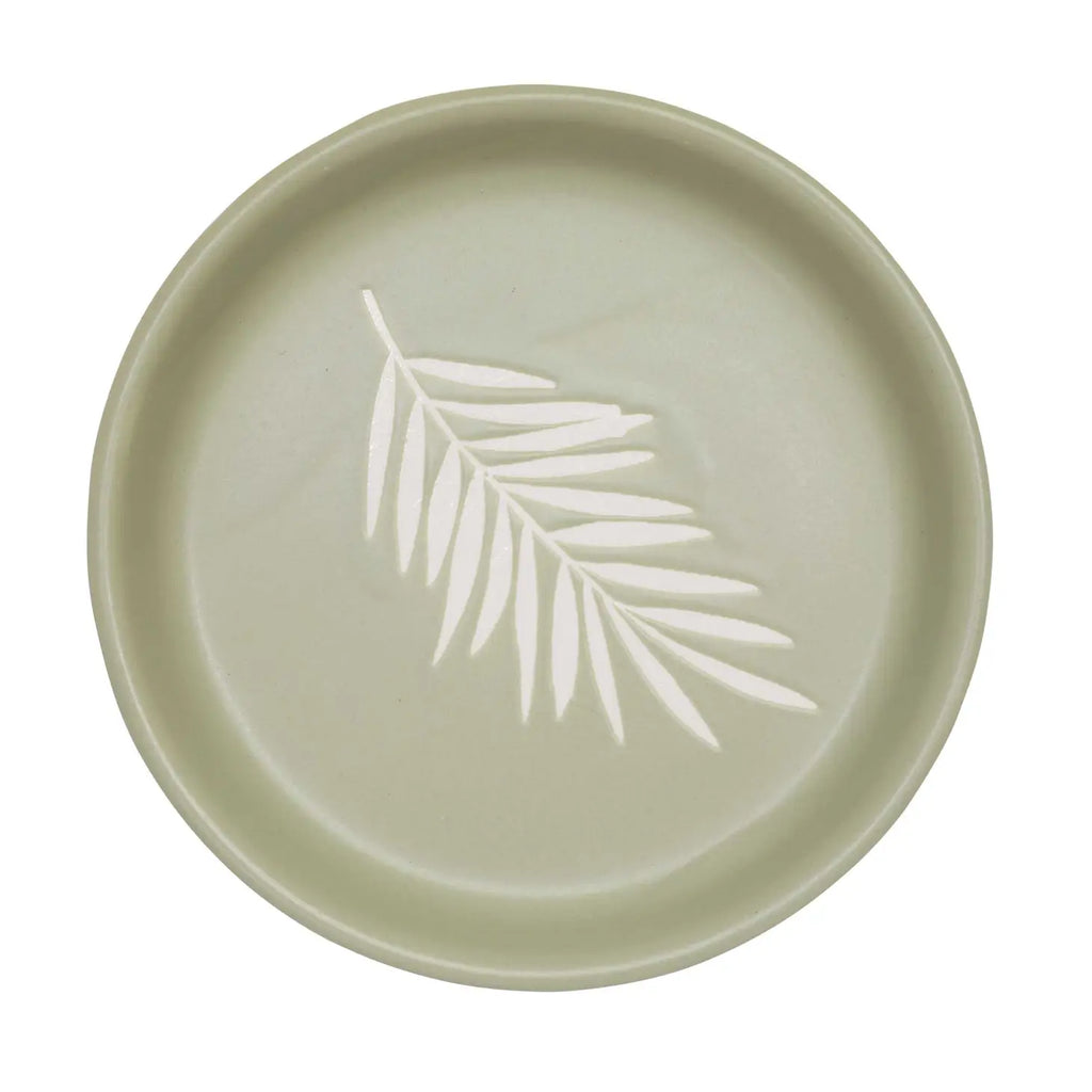 High-quality Palm Leaf Coaster with a detailed design.