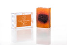 Honey and Honeycomb Soap Bar featuring real honeycomb and beeswax, handcrafted for nourishing and moisturizing the skin.