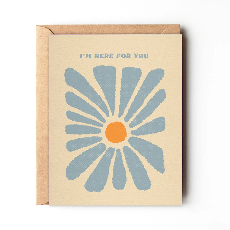 I'm Here For You Card - Thoughtful design for offering support.