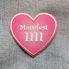 Angel Numbers Heart Patch - A unique patch featuring angelic numerical sequences for positive vibes.