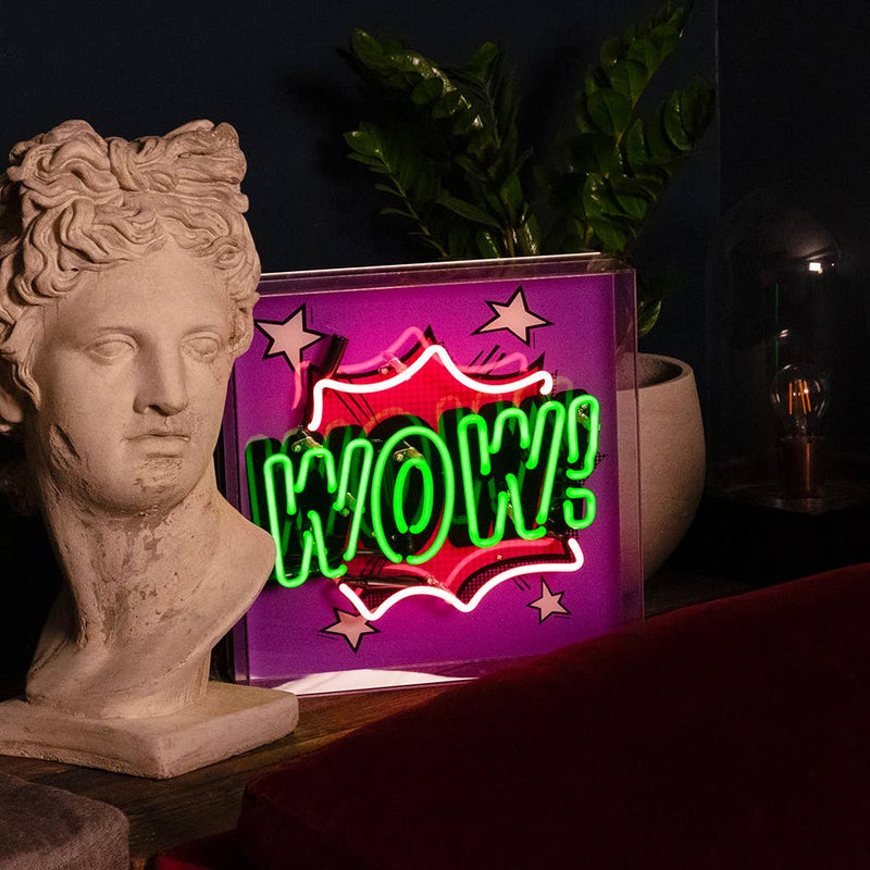 'WOW' Neon Sign
