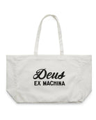 Deus Ex Machina tote bag in natural cotton twill with printed Deus logo