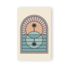 Day & Night Palm Notebook - Softcover notebook with a captivating palm tree design, perfect for note-taking and creative expression.