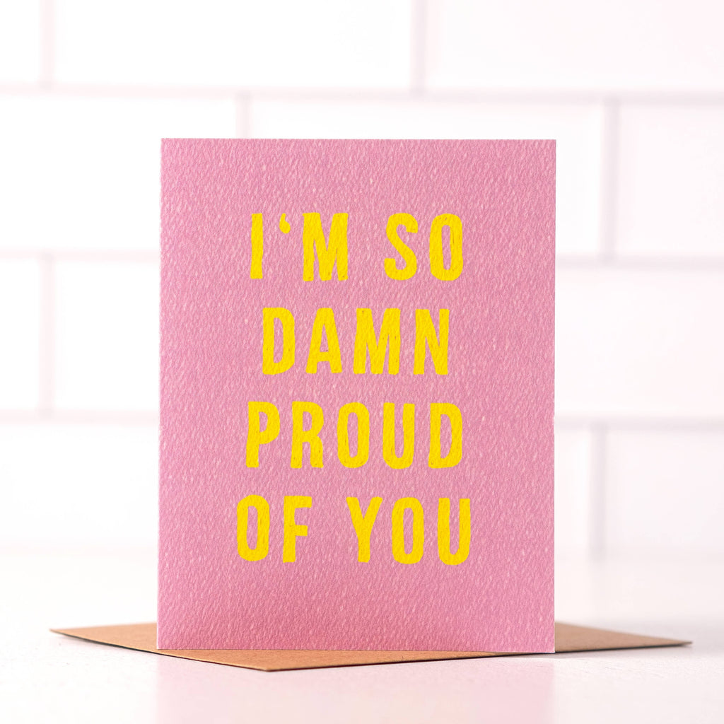 I'm So Proud of You Card - Thoughtful design for celebrating achievements.