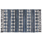 Wink Cotton Chindi Rug, handwoven with colorful pattern and soft cotton fabric.